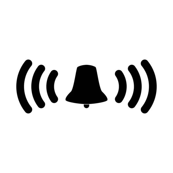 Beltoon bell de zwarte kleur-pictogram . — Stockvector