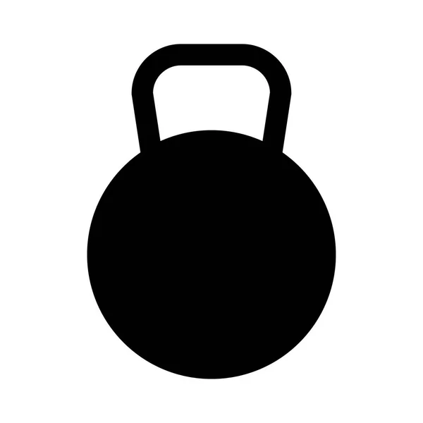 Kettlebell the black color icon . — Stock Vector