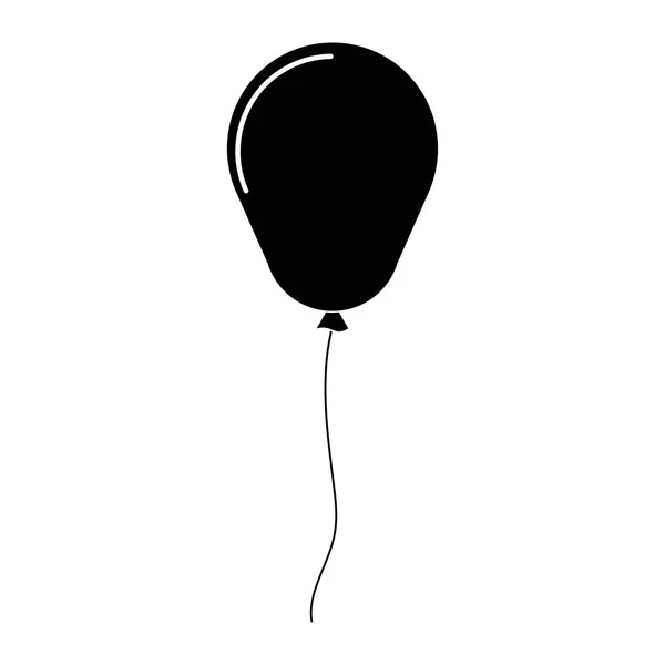 Balon ikonę kolor czarny . — Wektor stockowy