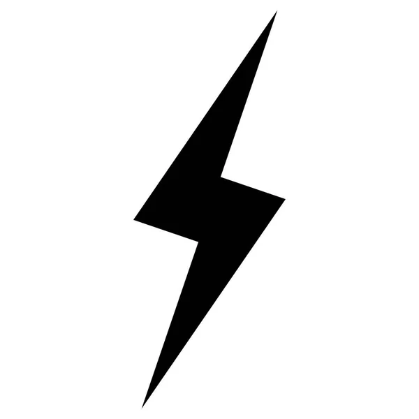 Lightning the black color icon . — Stock Vector