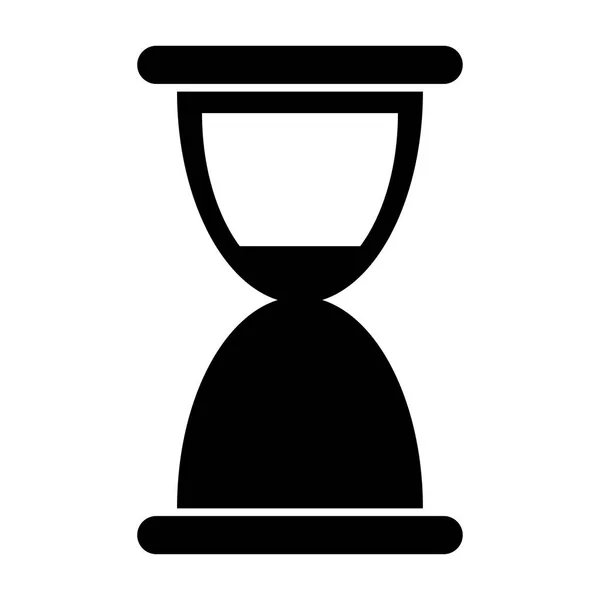 Hourglass the black color icon . — Stock Vector