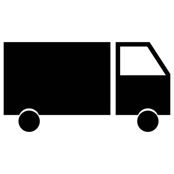 LKW die schwarze Farbe Symbol . — Stockvektor