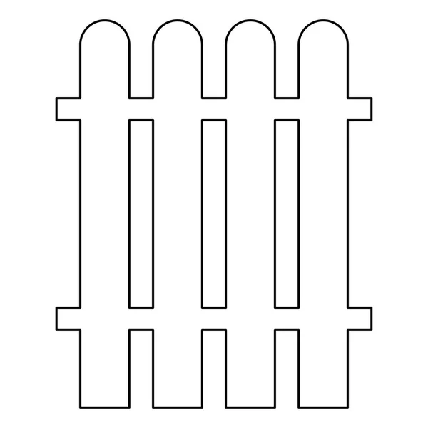 Zaun das schwarze Farb-Symbol . — Stockvektor