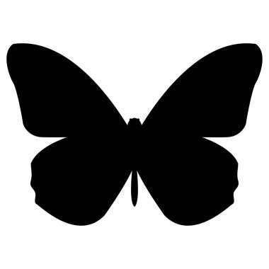 Kelebek siyah renk simgesi .