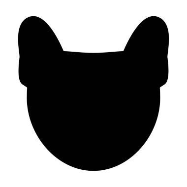 Dog Head'a siyah renk simgesi .