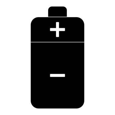 Pil siyah renk simgesi .