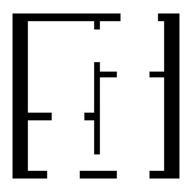 Düz proje daire siyah renk simgesi .