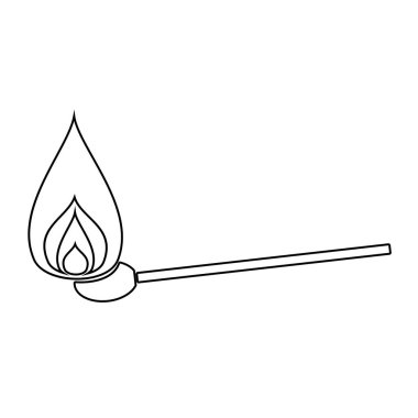 Kibriti siyah renk simgesi .