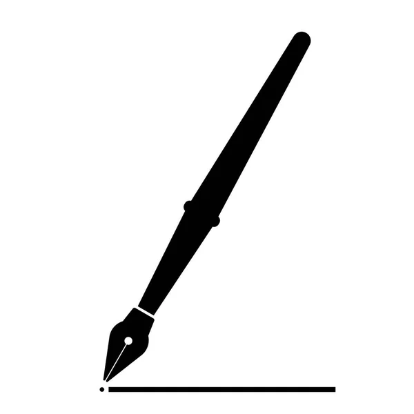 Pen a fekete szín ikon . — Stock Vector