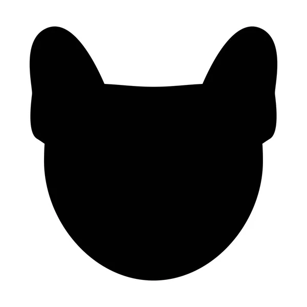 Głowę psa ikonę kolor czarny . — Wektor stockowy