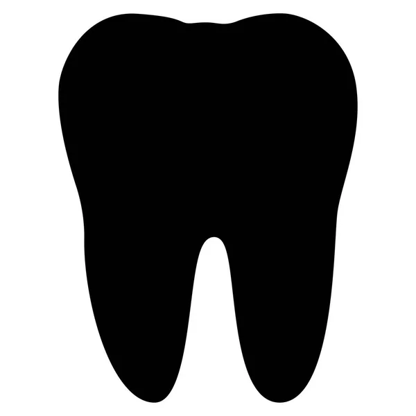 Zub na ikonu Barva Černá . — Stockový vektor