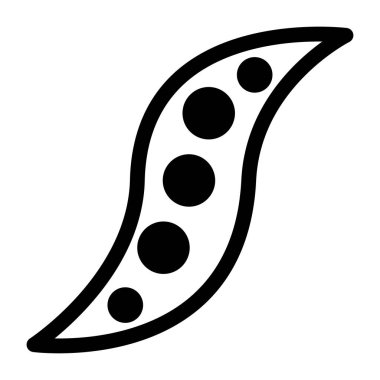 Bean Siyah renk simgesi .