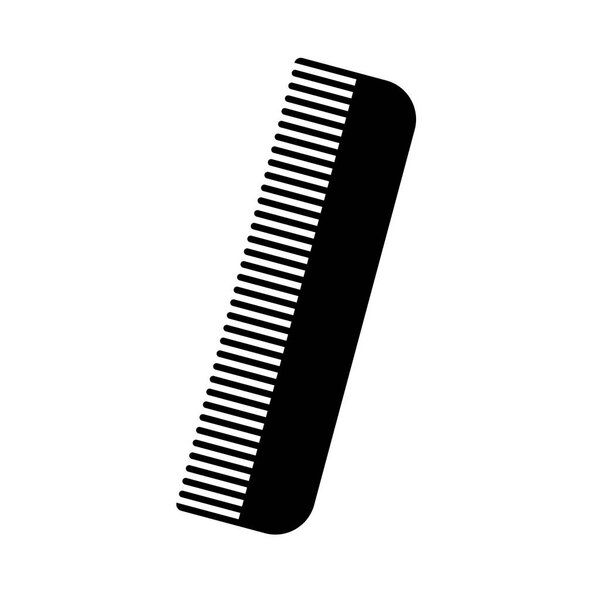 Comb the black color icon .