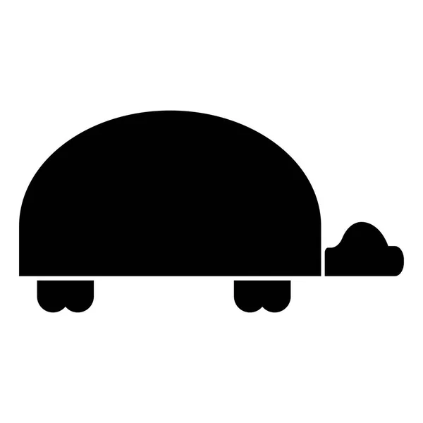 Черепаха черного цвета значок  . — стоковый вектор
