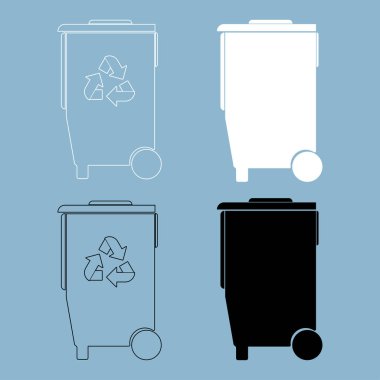 Bin okları kullanımı siyah ve beyaz renk simgesi ile reddetme .