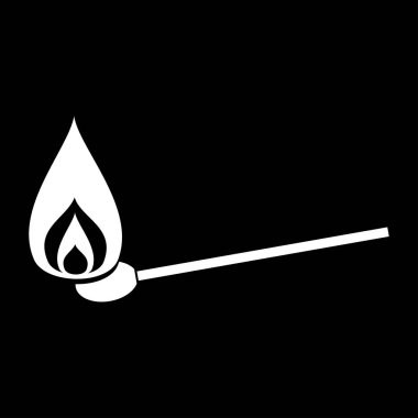 Kibriti beyaz renk simgesi .