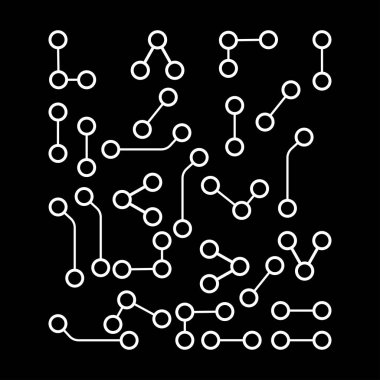 Beyaz renkli simge chip .