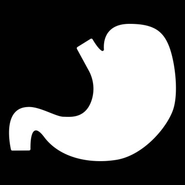 Mide beyaz renk simgesi .