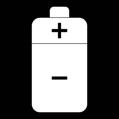 Pil beyaz renk simgesi .