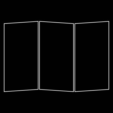 Harita beyaz yol simgesi .