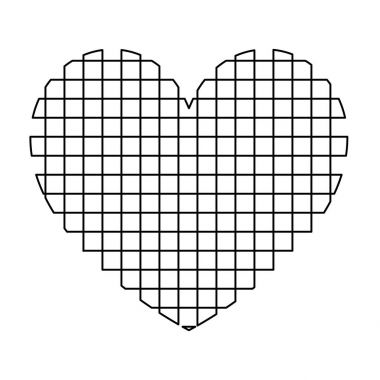 Kalp kare simgesi ile .