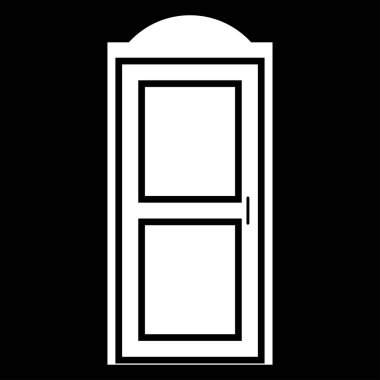 Biyo tuvalet beyaz simgesi .