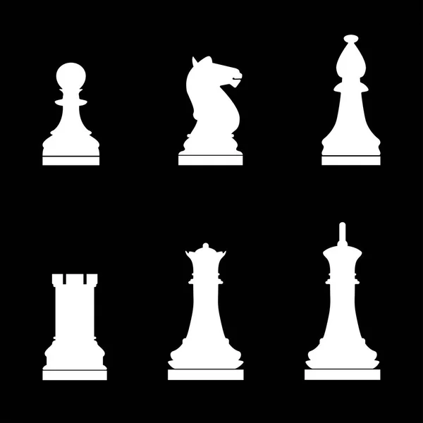 Icono de piezas de ajedrez  . — Vector de stock
