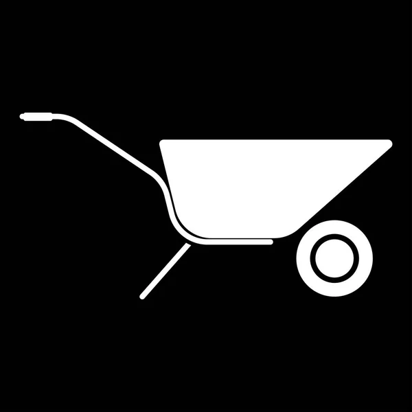 Wheelbarrow cart icon . — Stock Vector