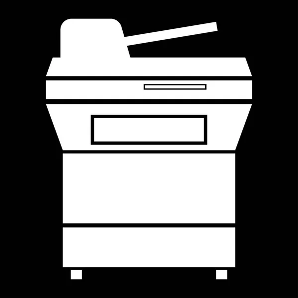 Multifunktionsdrucker oder automatisches Kopierer-Symbol . — Stockvektor