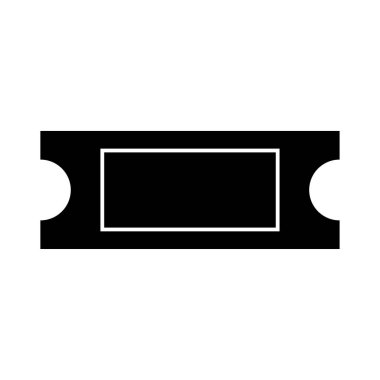 Bilet siyah renk simgesi .