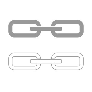 Zincir bağlantı Icon set .