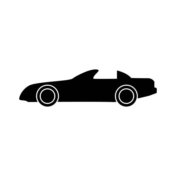 Coche icono de color negro  . — Vector de stock