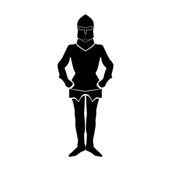 Armour černá barva ikony . — Stockový vektor