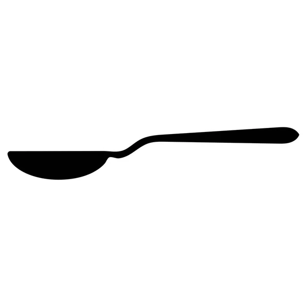 Spoon black color icon . — Stock Vector