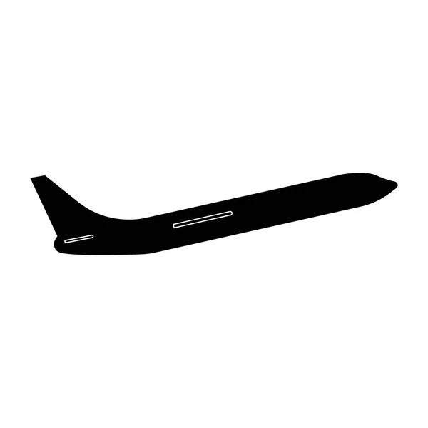 Черный иконка самолета  . — стоковый вектор