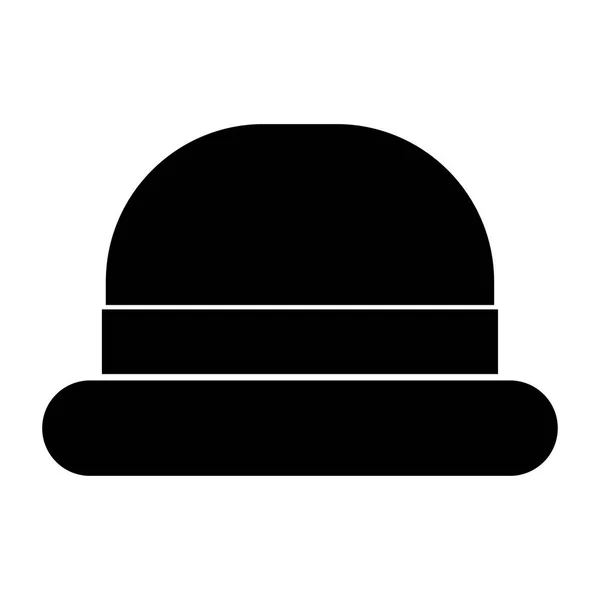 Vintage sombrero de copa icono de color negro  . — Vector de stock