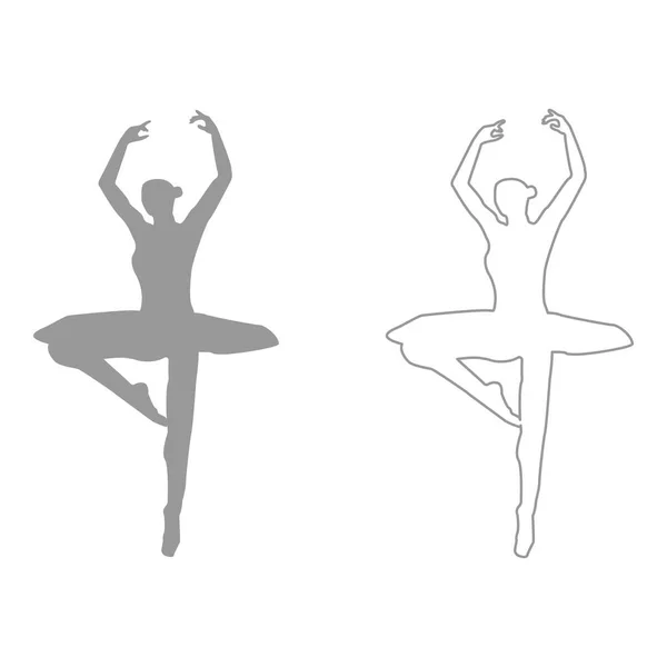 Ballet dancer  set  icon . — Stock Vector