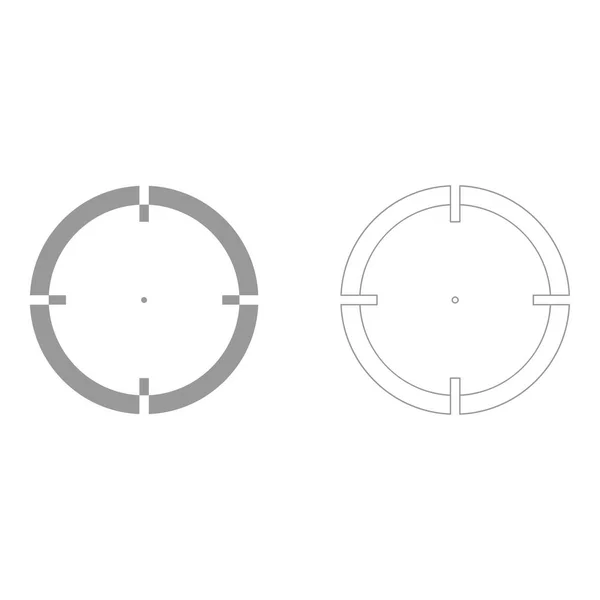 Conjunto de color gris átomo icono  . — Vector de stock