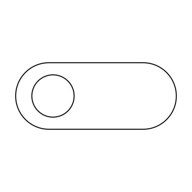 Açma/kapatma düğmesi siyah renk yol simgesi .