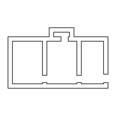 Daire planı siyah renk yol simgesi .