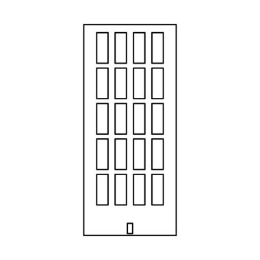 Siyah renk yol simgesi bina gökyüzü kule .