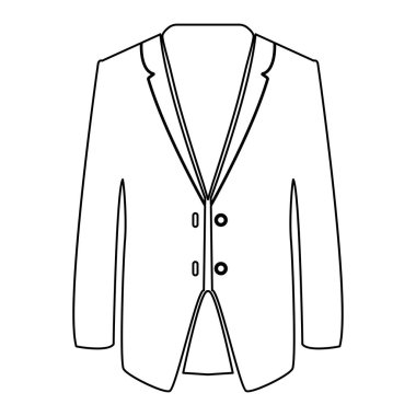 İş takım elbise siyah renk yol simgesi .