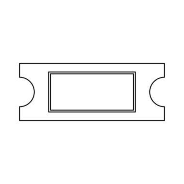 Bilet siyah renk yol simgesi .