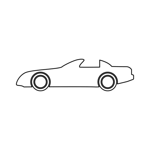 Icono de ruta de color negro coche  . — Vector de stock