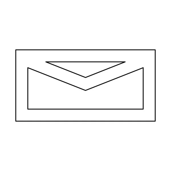 Correo negro icono de ruta de color  . — Vector de stock