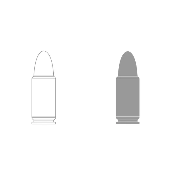 Kugeln einfache graue Farbe gesetzt Symbol . — Stockvektor