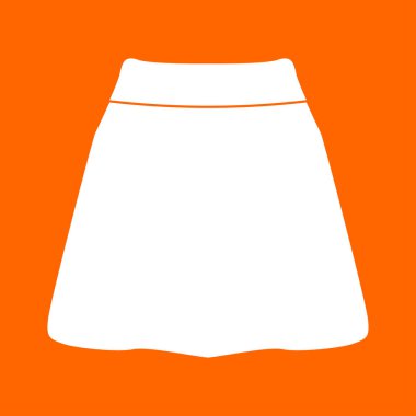 Etek beyaz renk simgesi .