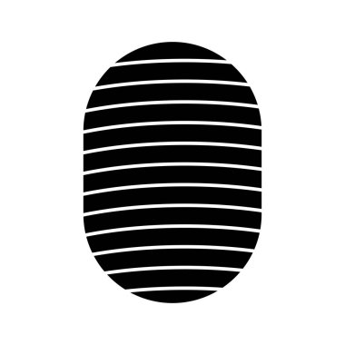 Parmak izi siyah renk simgesi .