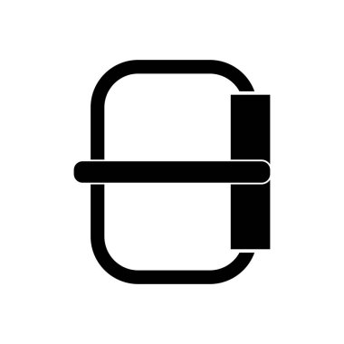 Siyah renk simgesi toka .