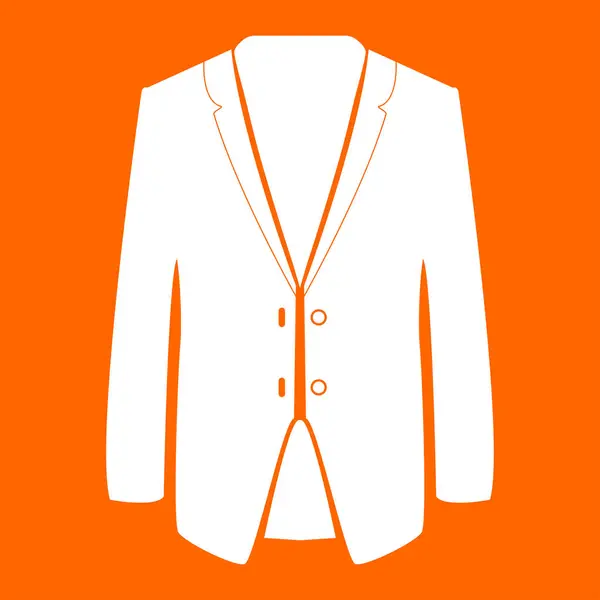 Business-Anzug weiße Farbe Symbol . — Stockvektor